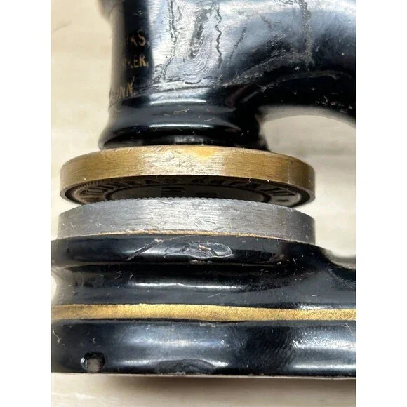 Antique Parker Cast Iron Etna Casualty & Surety Company Push Seal Emboser Stamp